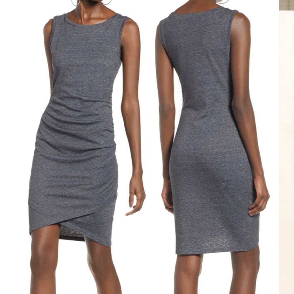 Grey rouched dress